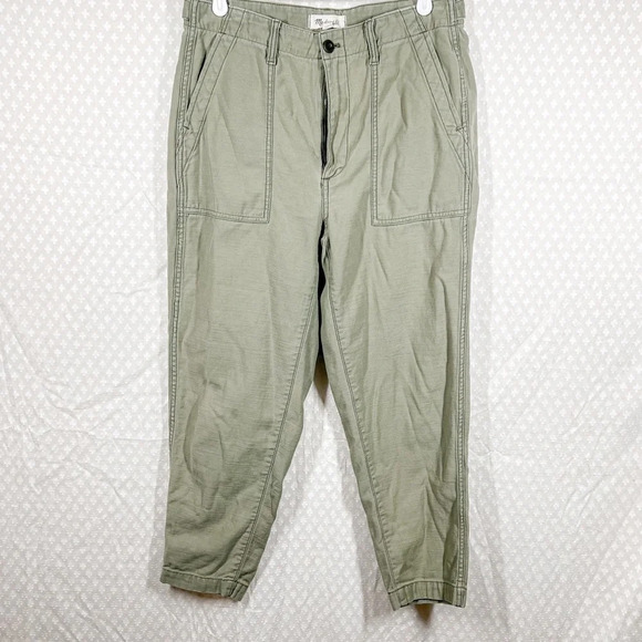 Madewell Green Griff Tapered Fatigue Cargo Pants - Picture 2 of 7